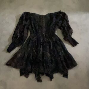 Ulla Johnson midnight python Natalia, mini dress ( SILK) Size 0